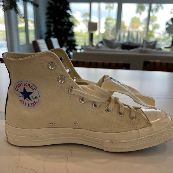 Comme de Garçons PLAY Converse Hi Tops M9/W11 - Picture 15 of 16